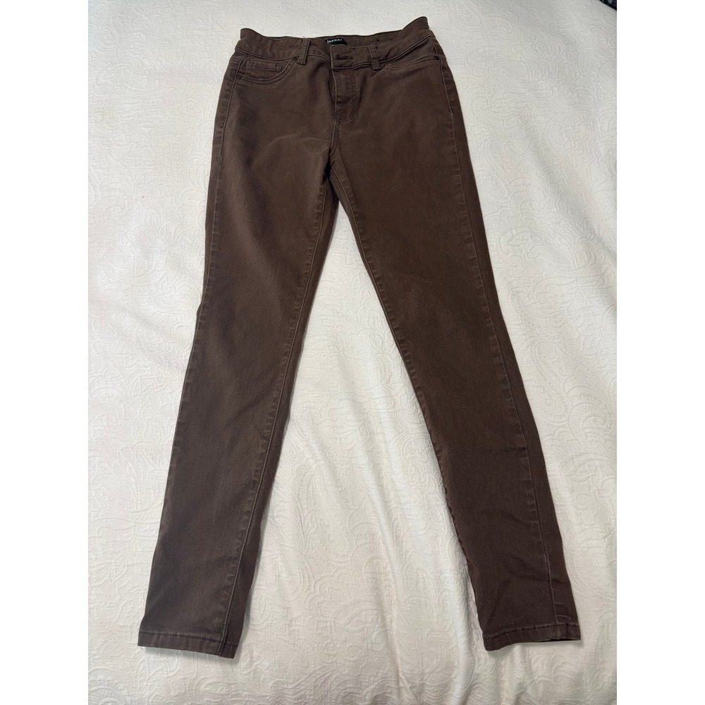 d.jeans Womens Brown Skinny Pants Size 4 Cotton Blend Stretch Casual Trousers